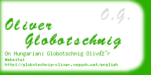 oliver globotschnig business card